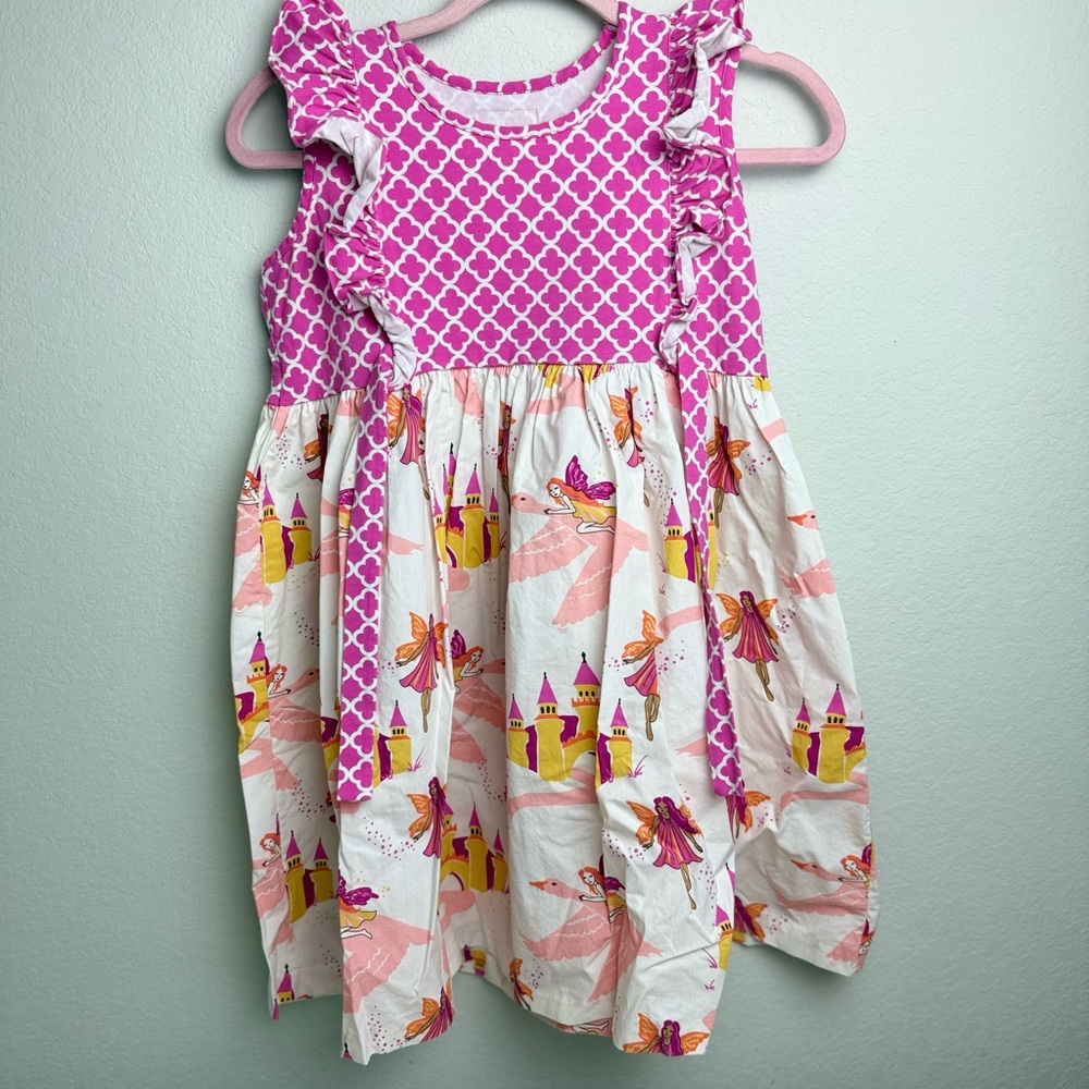 Eleanor Rose Pink and White Castle & Fairy Dress